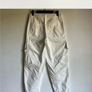 Madewell Off-White Cargo Pants with Utility Pockets